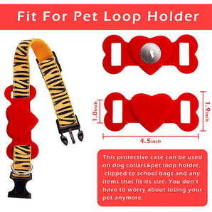 Air Tag Pet Collar Holder (Heart-Shaped Design)