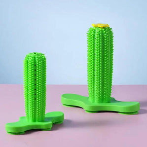 Mighti Ruff Rubber Cactus Toothbrush Toy